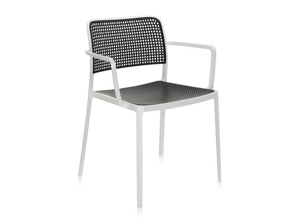 【カルテル/Kartell / GOODS】のAUDREY / オードリーアーム(ホワイトフレーム) インテリア・キッズ・メンズ・レディースファッション・服の通販 founy(ファニー) 　送料無料　Free Shipping　アウトドア　Outdoor Clothing　ドット　Polka Dot, Dot Pattern　フレーム　Frame, Outline　ブラック|ID: prp329100004944211 ipo3291000000037110155