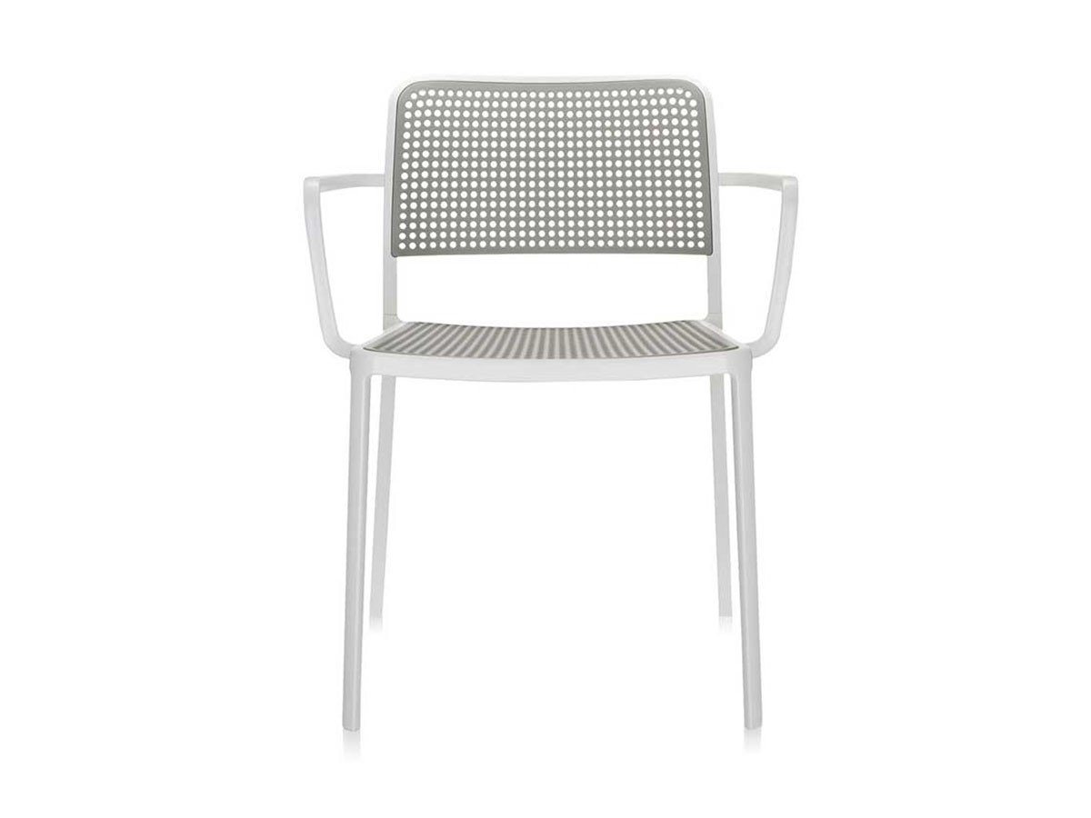 【カルテル/Kartell / GOODS】のAUDREY / オードリーアーム(ホワイトフレーム) インテリア・キッズ・メンズ・レディースファッション・服の通販 founy(ファニー) 　送料無料　Free Shipping　アウトドア　Outdoor Clothing　ドット　Polka Dot, Dot Pattern　フレーム　Frame, Outline　ライトグレイ|ID: prp329100004944211 ipo3291000000037110163