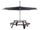 【エクストレミス/extremis / GOODS】のPantagruel picnic + Inumbra / パンタグリュエル ピクニック + インアンブラ パラソル:ブラック、ウッド:ヘルウッド、フレーム:ブラック × ブラックターンテーブル|ID: prp329100004944294 ipo3291000000037110601