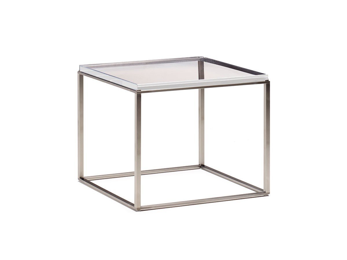 【トランスペアレンシー/TRANSPARENCY / GOODS】のLEAF / リーフ 幅60cm インテリア・キッズ・メンズ・レディースファッション・服の通販 founy(ファニー) 　送料無料　Free Shipping　アクリル　Acrylic Material　ガラス　Glass, Glassware　スクエア　Square, Square Shape　テーブル　Table, Dining Table　リーフ　Leaf, Botanical Leaf　-|ID: prp329100004944337 ipo3291000000037110851