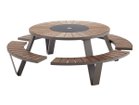 【エクストレミス/extremis / GOODS】のPantagruel picnic + Inumbrina / パンタグリュエル ピクニック + インアンブリーナ Φ380 ウッド:ヘルウッド、フレーム:ブラック × ブラックターンテーブル|ID: prp329100004944412 ipo3291000000037111253