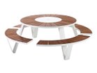 【エクストレミス/extremis / GOODS】のPantagruel picnic + Inumbrina / パンタグリュエル ピクニック + インアンブリーナ Φ380 ウッド:ヘルウッド、フレーム:ホワイト × ホワイトターンテーブル|ID: prp329100004944412 ipo3291000000037111255