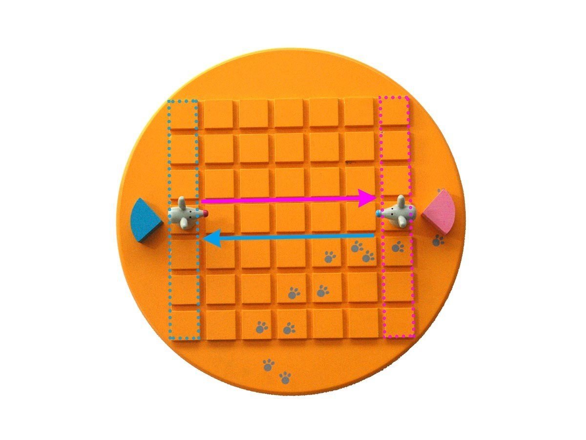 【ギガミック/Gigamic / GOODS】のQuoridor Kids / コリドール・キッズ インテリア・キッズ・メンズ・レディースファッション・服の通販 founy(ファニー) 　ベビー　Baby, Babywear　ホーム・キャンプ・アウトドア・お取り寄せ　Home Living / Home & Lifestyle / Camping Gear / Outdoor Camping　家具・インテリア　Home Furniture & Interior. Stylish & Functional Living Spaces　キッズ家具　Children's Furniture & Storage　遊び方|プレイヤーは選んだネズミを自分のベースラインの真ん中に置き、ネズミと同じ色のチーズを向かい側|ID: prp329100004944902 ipo3291000000037115967