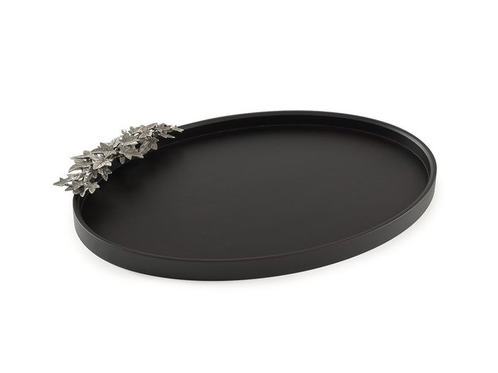 【アトリエ ジュンコ/Atelier Junko / GOODS】のIvy Wood Tray Oval / アイビー ウッドトレー オーバル(シングル) インテリア・キッズ・メンズ・レディースファッション・服の通販 founy(ファニー) https://founy.com/ 送料無料 Free Shipping アイビー Ivy Pattern ウッド Wooden Design オーバル Oval Design ハンド Hand, Handmade モチーフ Motif, Design Theme ホーム・キャンプ・アウトドア・お取り寄せ Home Living / Home & Lifestyle / Camping Gear / Outdoor Camping キッチン・ダイニング Kitchen & Dining Essentials. Stylish & Functional Tableware キッチン収納 Kitchen Storage |ID: prp329100004945234 ipo3291000000037118038