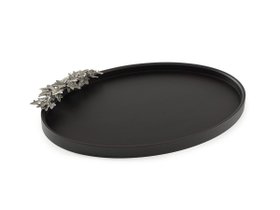 【アトリエ ジュンコ/Atelier Junko / GOODS】のIvy Wood Tray Oval / アイビー ウッドトレー オーバル(シングル) 人気、トレンドファッション・服の通販 founy(ファニー) 送料無料 Free Shipping アイビー Ivy Pattern ウッド Wooden Design オーバル Oval Design ハンド Hand, Handmade モチーフ Motif, Design Theme ホーム・キャンプ・アウトドア・お取り寄せ Home Living / Home & Lifestyle / Camping Gear / Outdoor Camping キッチン・ダイニング Kitchen & Dining Essentials. Stylish & Functional Tableware キッチン収納 Kitchen Storage |ID:prp329100004945234