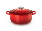 【ル クルーゼ/Le Creuset / GOODS】のCocotte Ronde / シグニチャー ココット・ロンド 22cm(シルバーツマミ) チェリーレッド|ID: prp329100004945280 ipo3291000000037118216