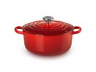 【ル クルーゼ/Le Creuset / GOODS】のCocotte Ronde / シグニチャー ココット・ロンド 20cm(シルバーツマミ) チェリーレッド|ID: prp329100004945315 ipo3291000000037118323