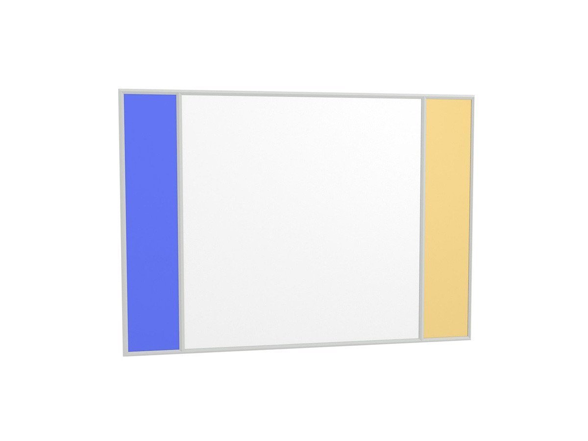 【マジス/MAGIS / GOODS】のVITRAIL / ヴィトレイル インテリア・キッズ・メンズ・レディースファッション・服の通販 founy(ファニー) 　送料無料　Free Shipping　アンティーク　Antique-Inspired　オーバル　Oval Design　ガラス　Glass, Glassware　コレクション　Collection, Seasonal Line　ストライプ　Stripe, Striped Pattern　フレーム　Frame, Outline　ホーム・キャンプ・アウトドア・お取り寄せ　Home Living / Home & Lifestyle / Camping Gear / Outdoor Camping　家具・インテリア　Home Furniture & Interior. Stylish & Functional Living Spaces　ミラー・ドレッサー　Mirrors & Dressers　壁掛けミラー・全身鏡・スタンドミラー　Wall Mirror　ホーム・キャンプ・アウトドア・お取り寄せ　Home Living / Home & Lifestyle / Camping Gear / Outdoor Camping　家具・インテリア　Home Furniture & Interior. Stylish & Functional Living Spaces　ミラー・ドレッサー　Mirrors & Dressers　ドレッサー・ミラー付き化粧台　Vanity Table for Bedroom　フレームライトグレイフレーム、サイズ:50 × 70cm (ミラー:ブルー + イエロー)|ID: prp329100004945346 ipo3291000000037118490