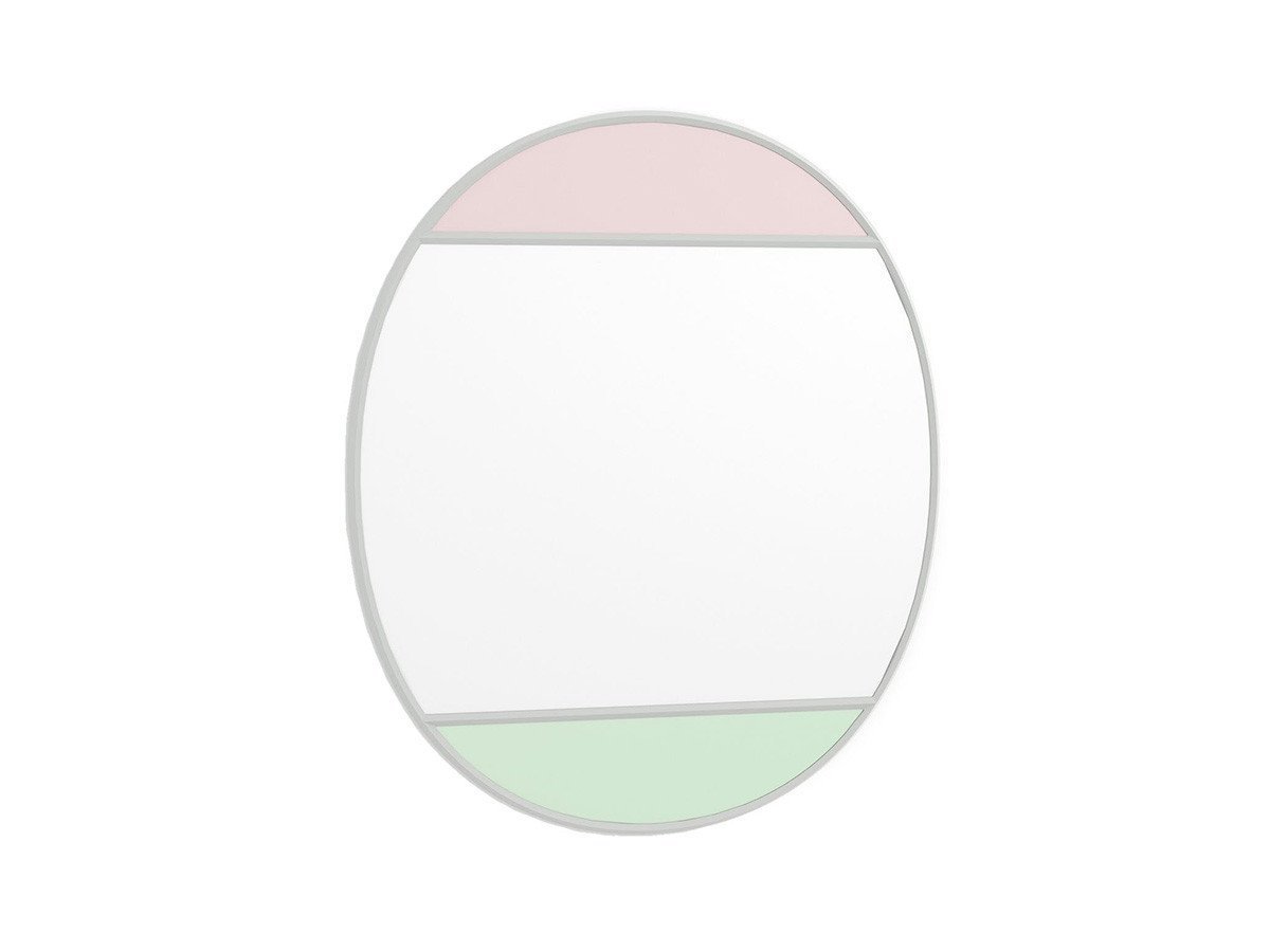 【マジス/MAGIS / GOODS】のVITRAIL / ヴィトレイル インテリア・キッズ・メンズ・レディースファッション・服の通販 founy(ファニー) 　送料無料　Free Shipping　アンティーク　Antique-Inspired　オーバル　Oval Design　ガラス　Glass, Glassware　コレクション　Collection, Seasonal Line　ストライプ　Stripe, Striped Pattern　フレーム　Frame, Outline　ホーム・キャンプ・アウトドア・お取り寄せ　Home Living / Home & Lifestyle / Camping Gear / Outdoor Camping　家具・インテリア　Home Furniture & Interior. Stylish & Functional Living Spaces　ミラー・ドレッサー　Mirrors & Dressers　壁掛けミラー・全身鏡・スタンドミラー　Wall Mirror　ホーム・キャンプ・アウトドア・お取り寄せ　Home Living / Home & Lifestyle / Camping Gear / Outdoor Camping　家具・インテリア　Home Furniture & Interior. Stylish & Functional Living Spaces　ミラー・ドレッサー　Mirrors & Dressers　ドレッサー・ミラー付き化粧台　Vanity Table for Bedroom　フレームライトグレイフレーム、サイズ:50 × 60cm (ミラー:ピンク + グリーン)|ID: prp329100004945346 ipo3291000000037118492