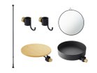 【ドロー ア ライン/DRAW A LINE / GOODS】のMinimal Dresser Set / ミニマル ドレッサー セット 本商品はこちらのパーツがセットになっています(ブラック)セット内容:テンションロッド|ID: prp329100004945435 ipo3291000000037118973