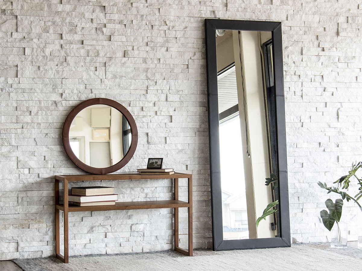 【心石工芸/KOKOROISHI / GOODS】のNOS / ノース スクエア L インテリア・キッズ・メンズ・レディースファッション・服の通販 founy(ファニー) 　送料無料　Free Shipping　シンプル　Simple, Minimal　スクエア　Square, Square Shape　スタンド　Stand Collar, Upright Stand　ダブル　Double, Double-Breasted　フレーム　Frame, Outline　ホーム・キャンプ・アウトドア・お取り寄せ　Home Living / Home & Lifestyle / Camping Gear / Outdoor Camping　家具・インテリア　Home Furniture & Interior. Stylish & Functional Living Spaces　ミラー・ドレッサー　Mirrors & Dressers　壁掛けミラー・全身鏡・スタンドミラー　Wall Mirror　ホーム・キャンプ・アウトドア・お取り寄せ　Home Living / Home & Lifestyle / Camping Gear / Outdoor Camping　家具・インテリア　Home Furniture & Interior. Stylish & Functional Living Spaces　ミラー・ドレッサー　Mirrors & Dressers　ドレッサー・ミラー付き化粧台　Vanity Table for Bedroom　左:同シリーズの「サークル S(張地:KZ436 / レザーKZ)」、右:本商品(張地:MS113|ID: prp329100004945488 ipo3291000000037119243