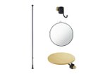 【ドロー ア ライン/DRAW A LINE / GOODS】のMirror & Table Set / 身だしなみチェック テーブル セット 本商品はこちらのパーツがセットになっています(ブラック)セット内容:テンションロッド|ID: prp329100004945519 ipo3291000000037119426