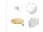 【ドロー ア ライン/DRAW A LINE / GOODS】のDresser & Bookrack Set / 会議前のじぶんチェック セット 本商品はこちらのパーツがセットになっています(ホワイト)セット内容:テンションロッド|ID: prp329100004945556 ipo3291000000037119614