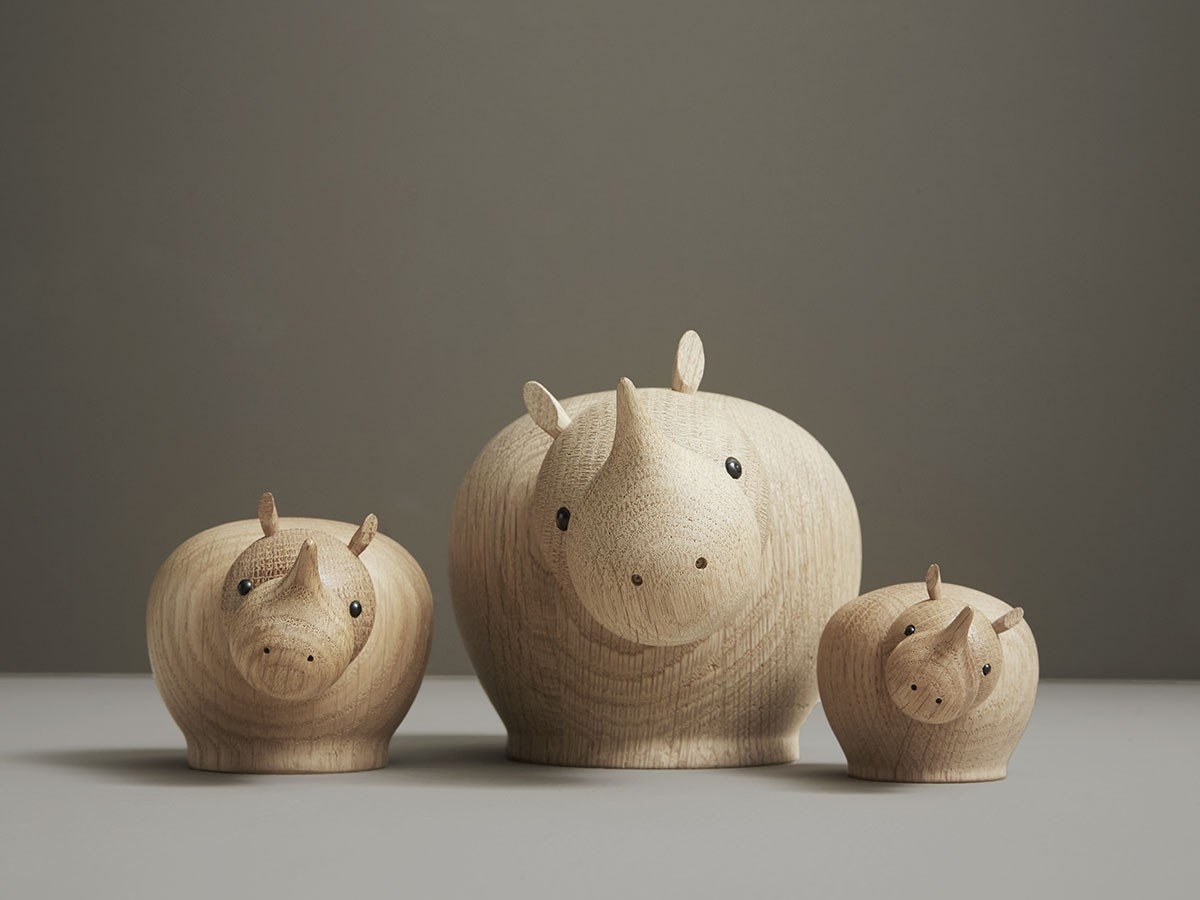 【ウッド/WOUD / GOODS】のRINA RHINOCEROS / リナ ライノセラス ミディアム インテリア・キッズ・メンズ・レディースファッション・服の通販 founy(ファニー) 　送料無料　Free Shipping　シンプル　Simple, Minimal　左から、スモール、ミディアム(本商品)、ミニ|ID: prp329100004945653 ipo3291000000037120209