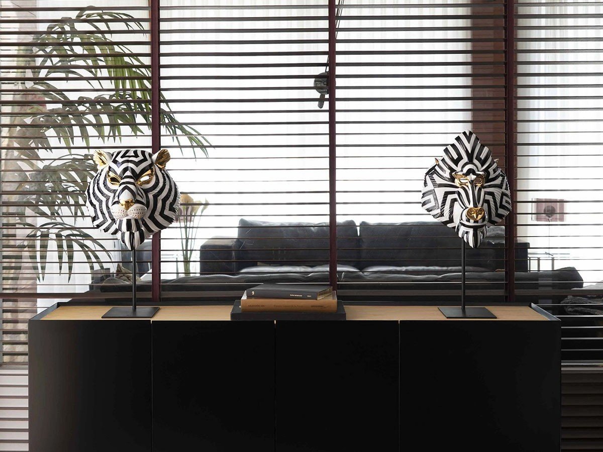 【リヤドロ/LLADRO / GOODS】のMask / マスク タイガー インテリア・キッズ・メンズ・レディースファッション・服の通販 founy(ファニー) 　送料無料　Free Shipping　コレクション　Collection, Seasonal Line　スタンド　Stand Collar, Upright Stand　モダン　Modern, Contemporary　モチーフ　Motif, Design Theme　スタンド使用時|ID: prp329100004945802 ipo3291000000037121083