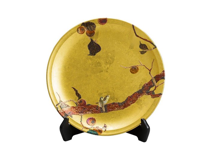 【箔一/HAKUICHI / GOODS】の飾り皿 四季花鳥図 / 飾り皿 四季花鳥図 柿に目白 インテリア・キッズ・メンズ・レディースファッション・服の通販 founy(ファニー) https://founy.com/ 送料無料 Free Shipping モチーフ Motif, Design Theme 皿 Plate, Dish |ID: prp329100004945819 ipo3291000000037121152