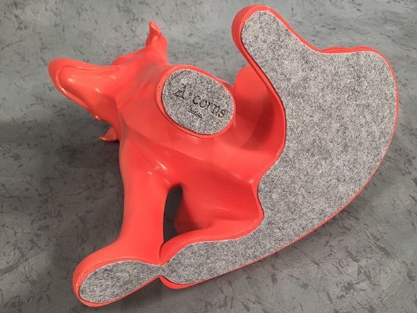 【フライミーズー/FLYMEe ZOO / GOODS】のDrop Basset Hound / ドロップ バセットハウンド インテリア・キッズ・メンズ・レディースファッション・服の通販 founy(ファニー) 　送料無料　Free Shipping　ドロップ　Drop Shoulder, Dropped Style　フレンチ　French, French Style　ボーダー　Border, Stripe　犬　Dog　裏面にはフェルトが張り込まれ、ブランドロゴが入ります。|ID: prp329100004946149 ipo3291000000037122963