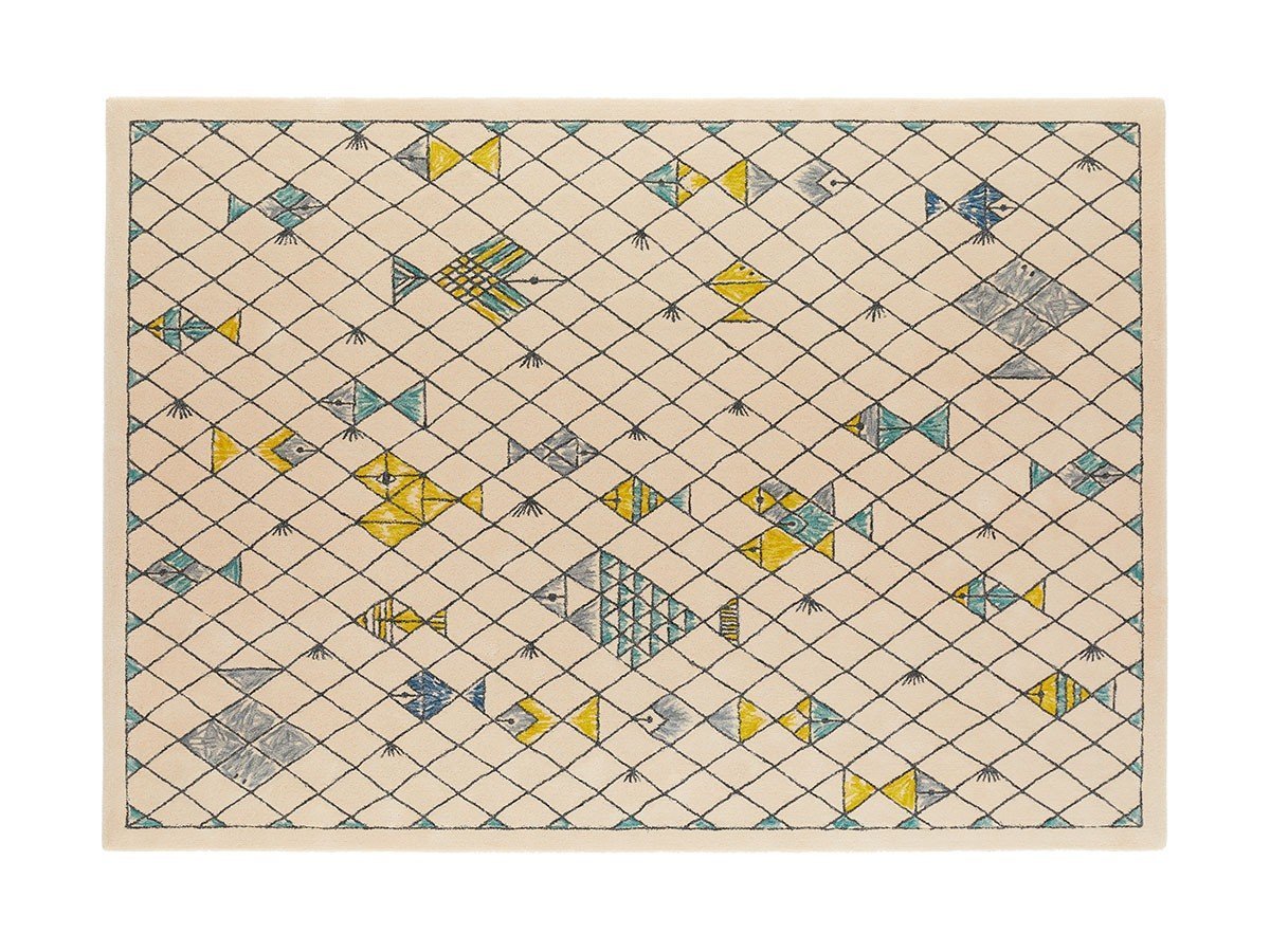 【山形緞通/Yamagata Dantsu / GOODS】のDESIGNERS LINE happy ocean / デザイナーズライン ハッピーオーシャン L 人気、トレンドファッション・服の通販 founy(ファニー) 　送料無料　Free Shipping　おすすめ　Recommended / Our Picks　グラデーション　Gradient, Ombre　ループ　Loop, Loop Knit　手描き　Hand-Drawn, Illustrated　ホーム・キャンプ・アウトドア・お取り寄せ　Home Living / Home & Lifestyle / Camping Gear / Outdoor Camping　家具・インテリア　Home Furniture & Interior. Stylish & Functional Living Spaces　その他 インテリア雑貨、家具　Home Decor & Furniture Extras　 other-1|ID: prp329100004946554 ipo3291000000037125626