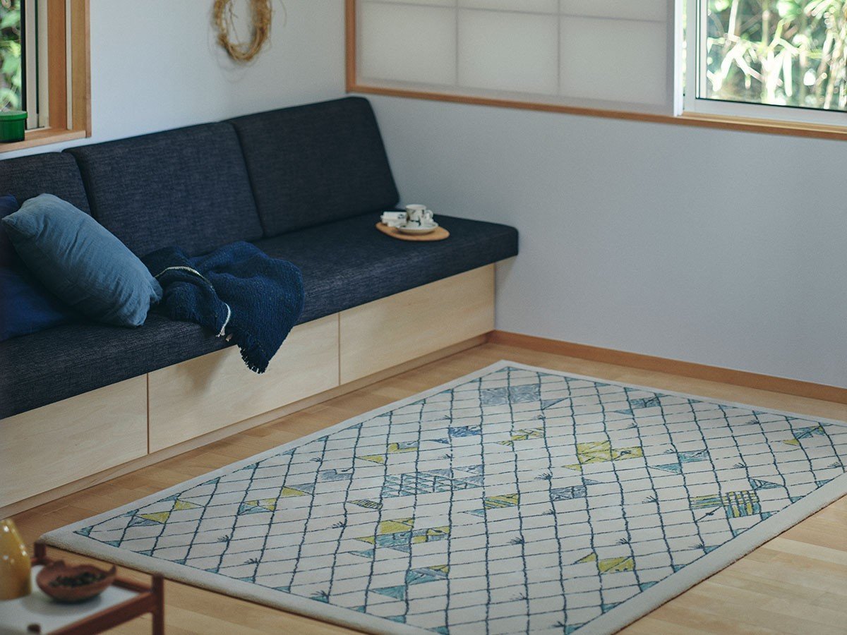 【山形緞通/Yamagata Dantsu / GOODS】のDESIGNERS LINE happy ocean / デザイナーズライン ハッピーオーシャン L インテリア・キッズ・メンズ・レディースファッション・服の通販 founy(ファニー) 　送料無料　Free Shipping　おすすめ　Recommended / Our Picks　グラデーション　Gradient, Ombre　ループ　Loop, Loop Knit　手描き　Hand-Drawn, Illustrated　ホーム・キャンプ・アウトドア・お取り寄せ　Home Living / Home & Lifestyle / Camping Gear / Outdoor Camping　家具・インテリア　Home Furniture & Interior. Stylish & Functional Living Spaces　その他 インテリア雑貨、家具　Home Decor & Furniture Extras　参考イメージ|ID: prp329100004946554 ipo3291000000037125628