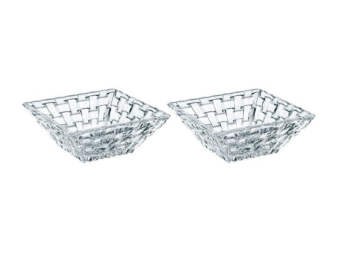 【ナハトマン/Nachtmann / GOODS】のBossa Nova Square Bowl / ボサノバ スクエアボウル 2個セット インテリア・キッズ・メンズ・レディースファッション・服の通販 founy(ファニー) https://founy.com/ ガラス Glass, Glassware コレクション Collection, Seasonal Line スクエア Square, Square Shape テーブル Table, Dining Table デザート Dessert, Sweet Treat パターン Pattern, Design Print モダン Modern, Contemporary |ID: prp329100004946602 ipo3291000000037125964