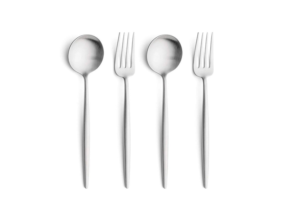 【クチポール/Cutipol / GOODS】のMOON Dessert Cutlery Set / ムーン デザート4本セット(マットシルバー) 人気、トレンドファッション・服の通販 founy(ファニー) 　シルバー　Silver, Metallic Silver　テーブル　Table, Dining Table　デザート　Dessert, Sweet Treat　バランス　Balance, Style Balance　モダン　Modern, Contemporary　 other-1|ID: prp329100004946604 ipo3291000000037125971