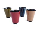 【川連漆器/Kawatsura SHI-KI / GOODS】のko-nic / コニックカップ(無地) (左から)グリーン、レッド、ブルー、イエロー|ID: prp329100004946660 ipo3291000000037126208