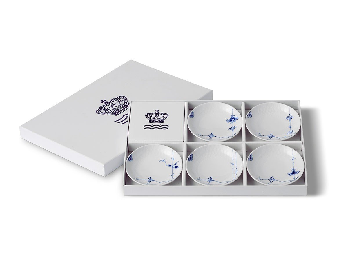 【ロイヤル コペンハーゲン/Royal Copenhagen / GOODS】のBlue Palmette Plate Set / ブルーパルメッテ プレート 5柄セット インテリア・キッズ・メンズ・レディースファッション・服の通販 founy(ファニー) 　オイル　Body Oil　シンプル　Simple, Minimal　皿　Plate, Dish　テーブル　Table, Dining Table　プレート　Plate, Dish　モチーフ　Motif, Design Theme　送料無料　Free Shipping　ボックス参考イメージ|ID: prp329100004946705 ipo3291000000037126365