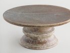 【ミシンポタリークリエーション/MISHIM POTTERY CREATION / GOODS】のfractal cake stand L sabi / フラクタル ケーキスタンド L(サビ) 色の出方や濃さは1点ずつ異なります。全体的に白っぽくなったり、茶色が濃く出たり、釉薬に黒っぽい色味が|ID: prp329100004946806 ipo3291000000037126801