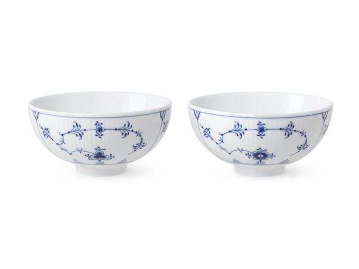 【ロイヤル コペンハーゲン/Royal Copenhagen / GOODS】のBlue Fluted Plain Rice Bowl Pair / ブルーフルーテッド プレイン ライスボウル ペア インテリア・キッズ・メンズ・レディースファッション・服の通販 founy(ファニー) https://founy.com/ 送料無料 Free Shipping コレクション Collection, Seasonal Line テーブル Table, Dining Table デザート Dessert, Sweet Treat ハンド Hand, Handmade モチーフ Motif, Design Theme |ID: prp329100004946869 ipo3291000000037127001