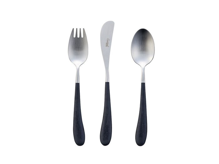 【クチポール/Cutipol / GOODS】のALICE 3 Peices Set / アリス 3本セット(ブラック × シルバー) インテリア・キッズ・メンズ・レディースファッション・服の通販 founy(ファニー) https://founy.com/ シルバー Silver, Metallic Silver テーブル Table, Dining Table デザート Dessert, Sweet Treat |ID: prp329100004946886 ipo3291000000037127042