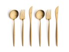 【クチポール/Cutipol / GOODS】のMOON Cutlery Set / ムーン ディナー6本セット(マットゴールド) -|ID: prp329100004946906 ipo3291000000037127104