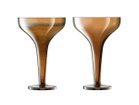 【エルエスエー インターナショナル/LSA international / GOODS】のEPOQUE CHAMPAGNE SAUCER VASE SET2 / エポック シャンパンソーサー ベース 2脚セット アンバー|ID: prp329100004946924 ipo3291000000037127164