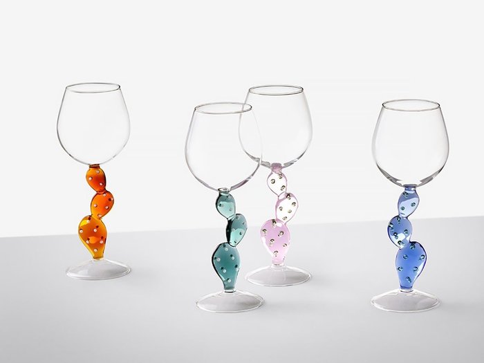 【イッケンドルフ ミラノ/ICHENDORF MILANO / GOODS】のDesert Plants Wine Glass Cactus / デザートプラント ステムグラス カクタス 350ml インテリア・キッズ・メンズ・レディースファッション・服の通販 founy(ファニー) https://founy.com/ ガラス Glass, Glassware グラス Glass, Eyewear テーブル Table, Dining Table デザート Dessert, Sweet Treat フォルム Silhouette, Form モチーフ Motif, Design Theme |ID: prp329100004947242 ipo3291000000037128035