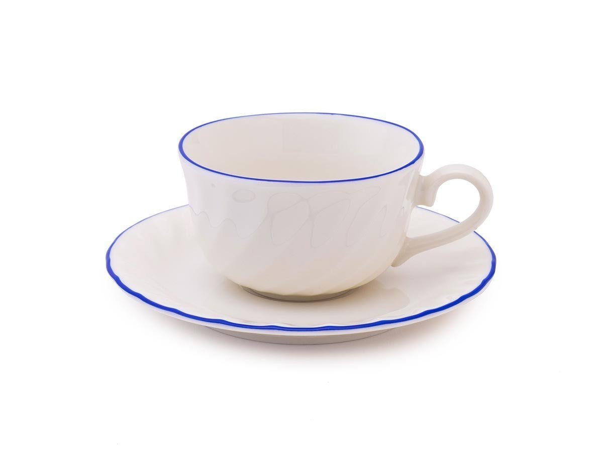 【フライミーアクセソワ/FLYMEe accessoire / GOODS】のL Espoir Teacup & Saucer / レスポワール ティーカップ & ソーサー インテリア・キッズ・メンズ・レディースファッション・服の通販 founy(ファニー) 　テーブル　Table, Dining Table　手描き　Hand-Drawn, Illustrated　ブルー|ID: prp329100004947271 ipo3291000000037128151