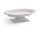 【ミシンポタリークリエーション/MISHIM POTTERY CREATION / GOODS】のStiLL oval plate + stand / スティル オーバルプレート + スタンド(胡粉) -|ID: prp329100004947325 ipo3291000000037128306