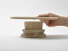 【ミシンポタリークリエーション/MISHIM POTTERY CREATION / GOODS】のfractal cake stand M sabi / フラクタル ケーキスタンド M(サビ) |ID: prp329100004947414 ipo3291000000037128671