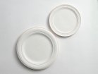 【ミシンポタリークリエーション/MISHIM POTTERY CREATION / GOODS】のStiLL round plate L / スティル ラウンドプレート L(胡粉) 左:本商品、右:サイズ違いの「Sサイズ」|ID: prp329100004947463 ipo3291000000037128905