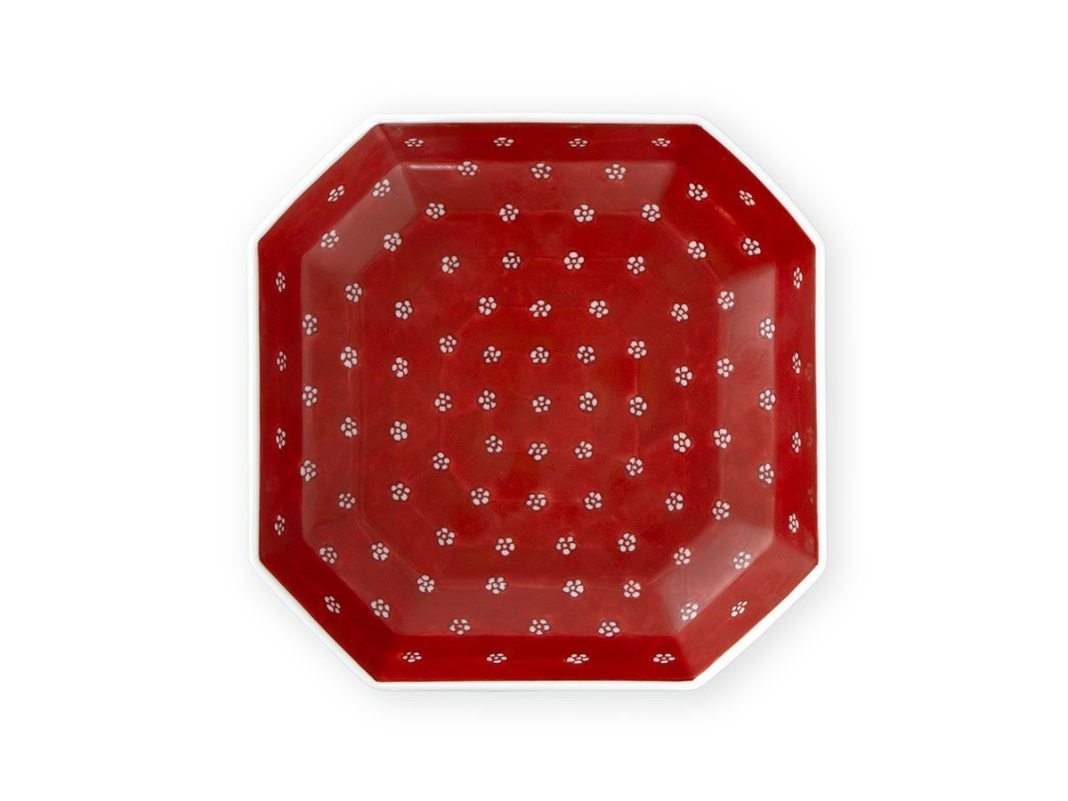 【源右衛門窯/Gen Emon Kiln / GOODS】の赤絵梅地紋 方皿 / 赤絵梅地紋 方皿 インテリア・キッズ・メンズ・レディースファッション・服の通販 founy(ファニー) 　皿　Plate, Dish　テーブル　Table, Dining Table　フォルム　Silhouette, Form　プレート　Plate, Dish　送料無料　Free Shipping　おすすめ　Recommended / Our Picks　-|ID: prp329100004947477 ipo3291000000037128944