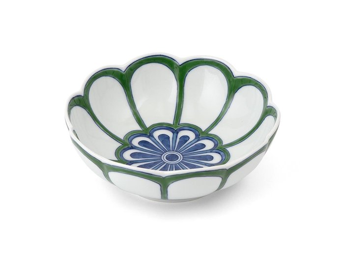 【源右衛門窯/Gen Emon Kiln / GOODS】の緑彩菊見込 鉢 菊型 / 緑彩菊見込 鉢 菊型 インテリア・キッズ・メンズ・レディースファッション・服の通販 founy(ファニー) https://founy.com/ 皿 Plate, Dish テーブル Table, Dining Table フォルム Silhouette, Form 送料無料 Free Shipping |ID: prp329100004947525 ipo3291000000037129175