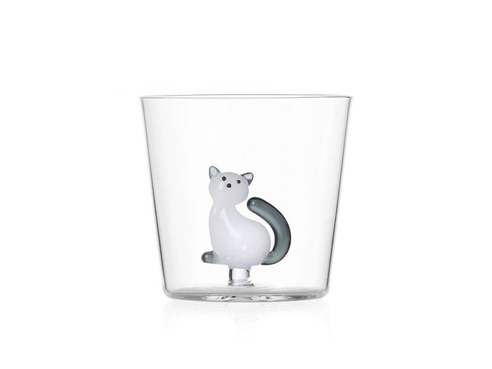 【イッケンドルフ ミラノ/ICHENDORF MILANO / GOODS】のTabby Cat Tumbler White Cat with Smoke Tail / タビーキャット タンブラー ホワイトキャット with スモークテール 300ml インテリア・キッズ・メンズ・レディースファッション・服の通販 founy(ファニー) https://founy.com/ ガラス Glass, Glassware グラス Glass, Eyewear タンブラー Tumbler, Travel Mug テーブル Table, Dining Table 猫 Cat, Kitty |ID: prp329100004947547 ipo3291000000037129284