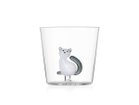 【イッケンドルフ ミラノ/ICHENDORF MILANO / GOODS】のTabby Cat Tumbler White Cat with Smoke Tail / タビーキャット タンブラー ホワイトキャット with スモークテール 300ml -|ID: prp329100004947547 ipo3291000000037129285