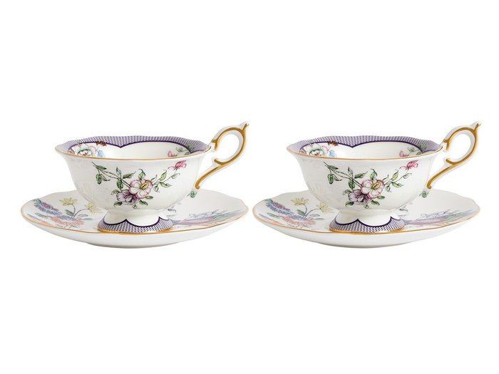 【ウェッジウッド/WEDGWOOD / GOODS】のWONDERLUST FORTUNE CUP & SAUCER PAIR / ワンダーラスト フォーチュン カップ & ソーサー ペア インテリア・キッズ・メンズ・レディースファッション・服の通販 founy(ファニー) https://founy.com/ 送料無料 Free Shipping コレクション Collection, Seasonal Line テーブル Table, Dining Table モチーフ Motif, Design Theme |ID: prp329100004947551 ipo3291000000037129312