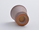 【ミシンポタリークリエーション/MISHIM POTTERY CREATION / GOODS】のStiLL goblet / スティル ゴブレット(胡桃) 制作工程上、色を掛け流す際につく指跡や、絵の具の飛沫跡、細かな黒点(窯の中に残る鉄分が付着したもの)|ID: prp329100004947560 ipo3291000000037129347