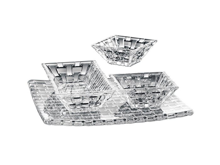 【ナハトマン/Nachtmann / GOODS】のBossa Nova Serving Set / ボサノバ サービングセット インテリア・キッズ・メンズ・レディースファッション・服の通販 founy(ファニー) https://founy.com/ ガラス Glass, Glassware コレクション Collection, Seasonal Line スクエア Square, Square Shape テーブル Table, Dining Table デザート Dessert, Sweet Treat パターン Pattern, Design Print プレート Plate, Dish モダン Modern, Contemporary |ID: prp329100004947620 ipo3291000000037129564