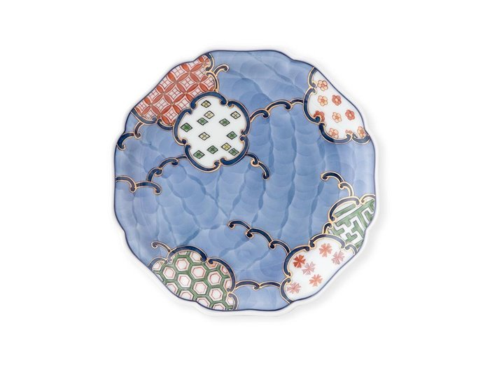 【源右衛門窯/Gen Emon Kiln / GOODS】の染錦間取地紋 銘々皿 / 染錦間取地紋 銘々皿 インテリア・キッズ・メンズ・レディースファッション・服の通販 founy(ファニー) https://founy.com/ 皿 Plate, Dish テーブル Table, Dining Table デザート Dessert, Sweet Treat フォルム Silhouette, Form プレート Plate, Dish 送料無料 Free Shipping |ID: prp329100004947645 ipo3291000000037129686