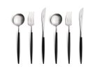 【クチポール/Cutipol / GOODS】のGOA Dessert Cutlery Set / ゴア デザート6本セット(ブラック × シルバー) -|ID: prp329100004947667 ipo3291000000037129787