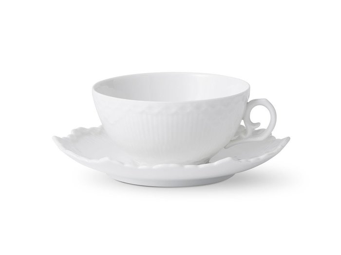 【ロイヤル コペンハーゲン/Royal Copenhagen / GOODS】のWhite Fluted Full Lace Tea Cup & Saucer / ホワイトフルーテッド フルレース ティーカップ & ソーサー インテリア・キッズ・メンズ・レディースファッション・服の通販 founy(ファニー) https://founy.com/ 送料無料 Free Shipping エレガント 上品 Elegant テーブル Table, Dining Table レース Lace, Lace Fabric |ID: prp329100004947669 ipo3291000000037129795