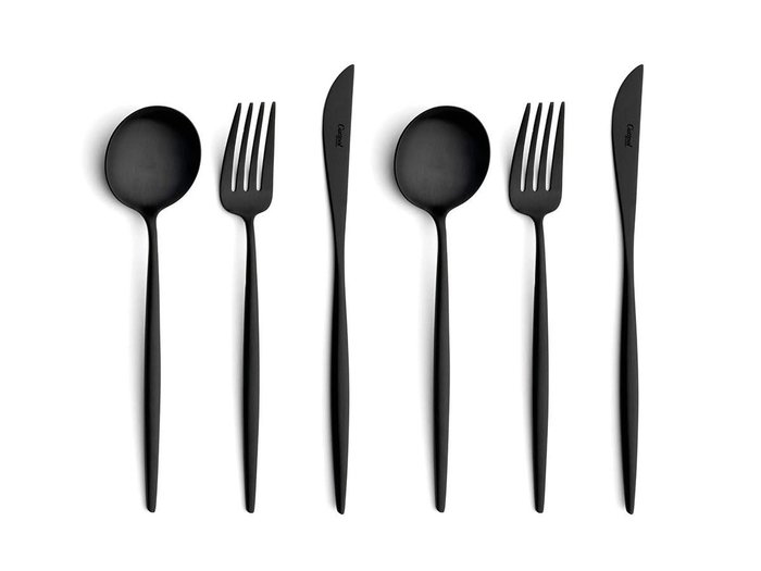 【クチポール/Cutipol / GOODS】のMOON Cutlery Set / ムーン ディナー6本セット(マットブラック) インテリア・キッズ・メンズ・レディースファッション・服の通販 founy(ファニー) https://founy.com/ 送料無料 Free Shipping テーブル Table, Dining Table バランス Balance, Style Balance モダン Modern, Contemporary |ID: prp329100004947682 ipo3291000000037129836