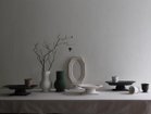 【ミシンポタリークリエーション/MISHIM POTTERY CREATION / GOODS】のStiLL octagon plate + stand / スティル オクタゴンプレート + スタンド(藍墨茶) |ID: prp329100004947686 ipo3291000000037129857