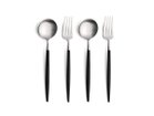【クチポール/Cutipol / GOODS】のGOA Dessert Cutlery Set / ゴア デザート4本セット(ブラック × シルバー) -|ID: prp329100004947690 ipo3291000000037129869